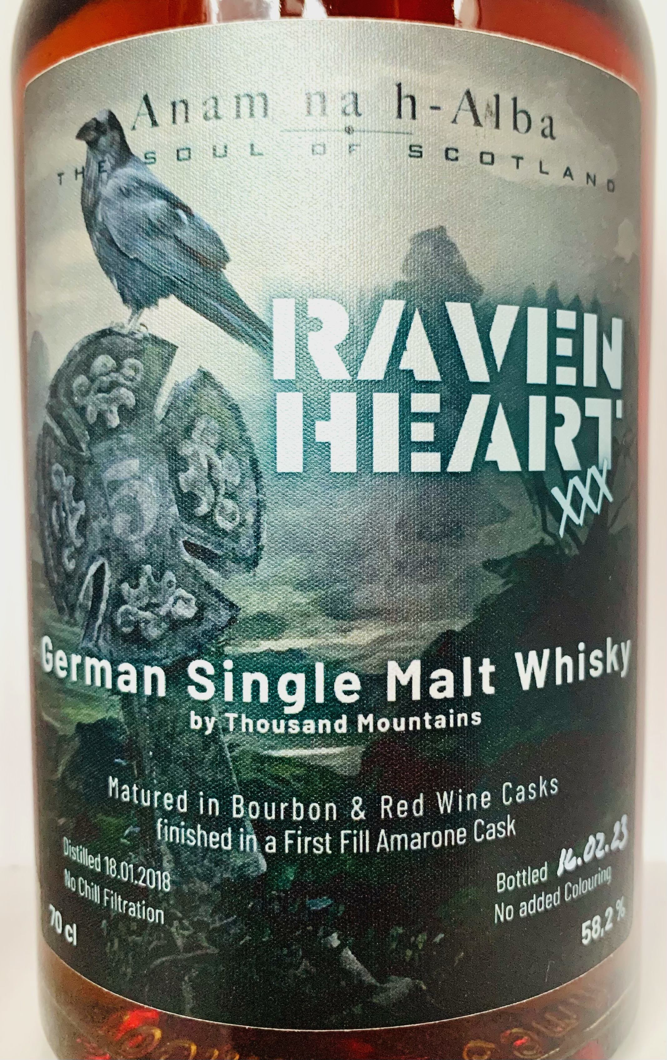 Raven Heart XXX German Single Malt Whisky