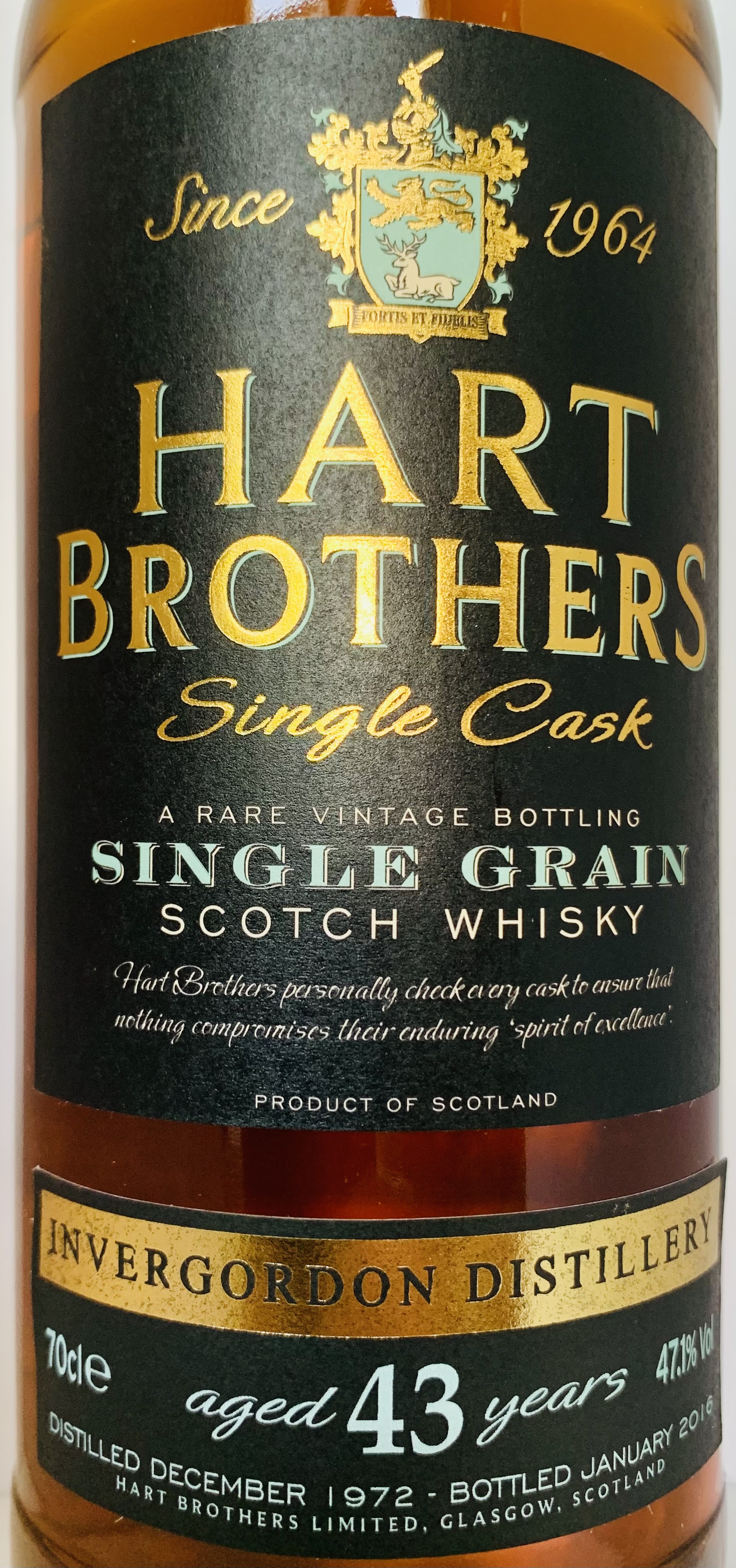 Invergordon 1972 - 43 Jahre Single Grain Whisky