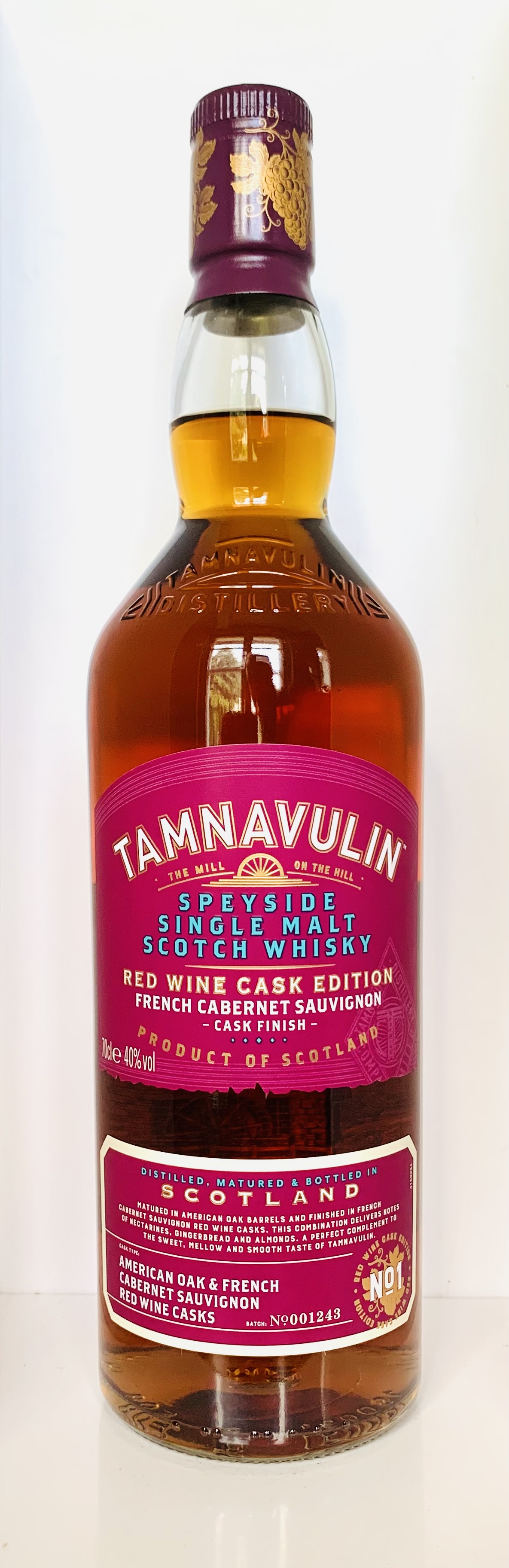 Tamnavulin Red Wine Cask Edition No.1 French Cabernet Sauvignon Cask Finish
