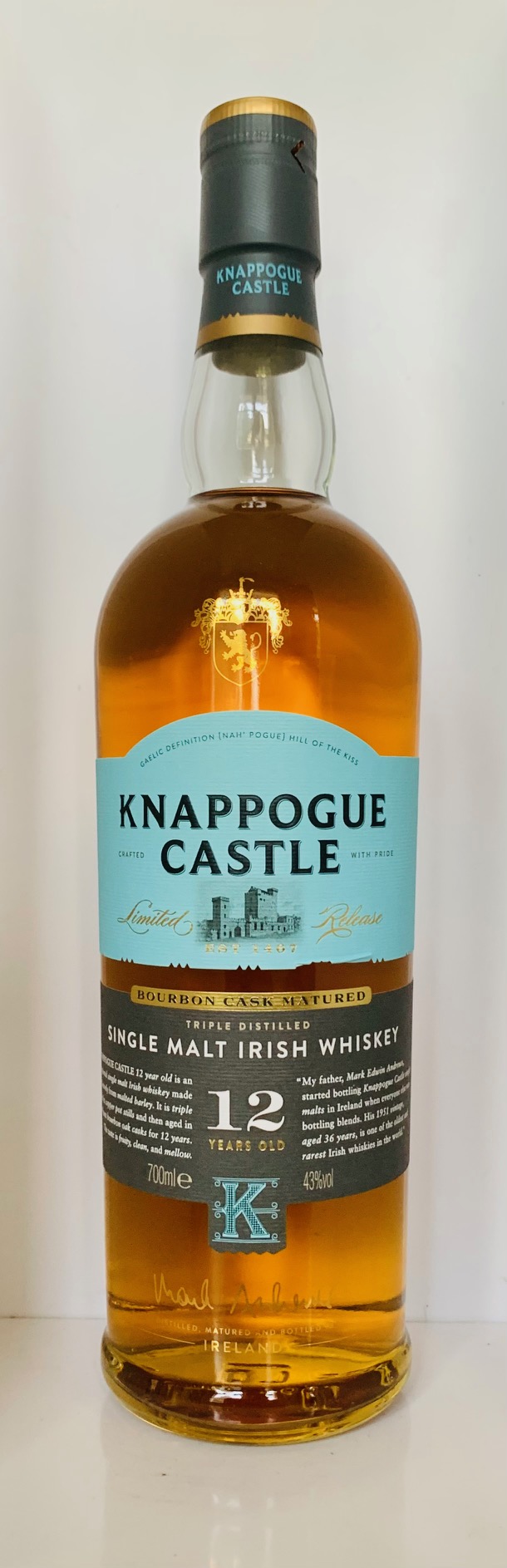 Knappogue Castle 12 Jahre Irish Single Malt Whiskey
