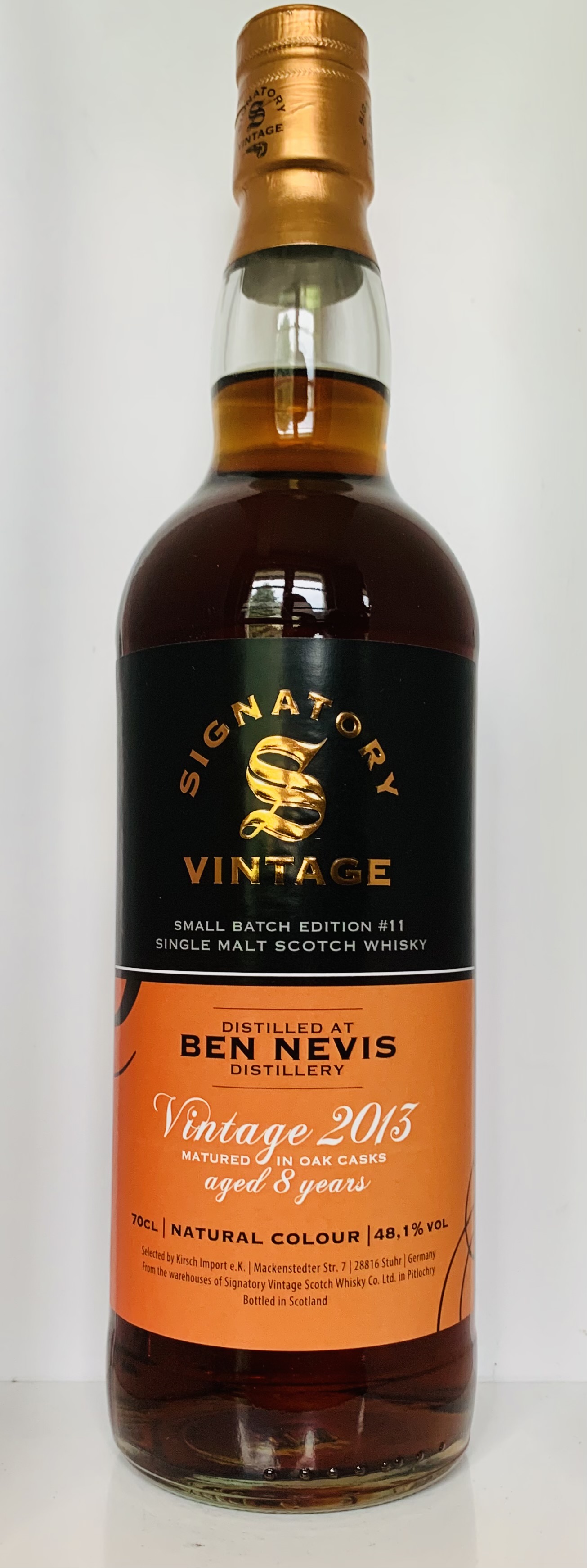 Ben Nevis 2013/2022 - 8 Jahre Sherry Finish Butts & Refill Hogsheads Small Batch Edition #11 (Signatory Vintage)