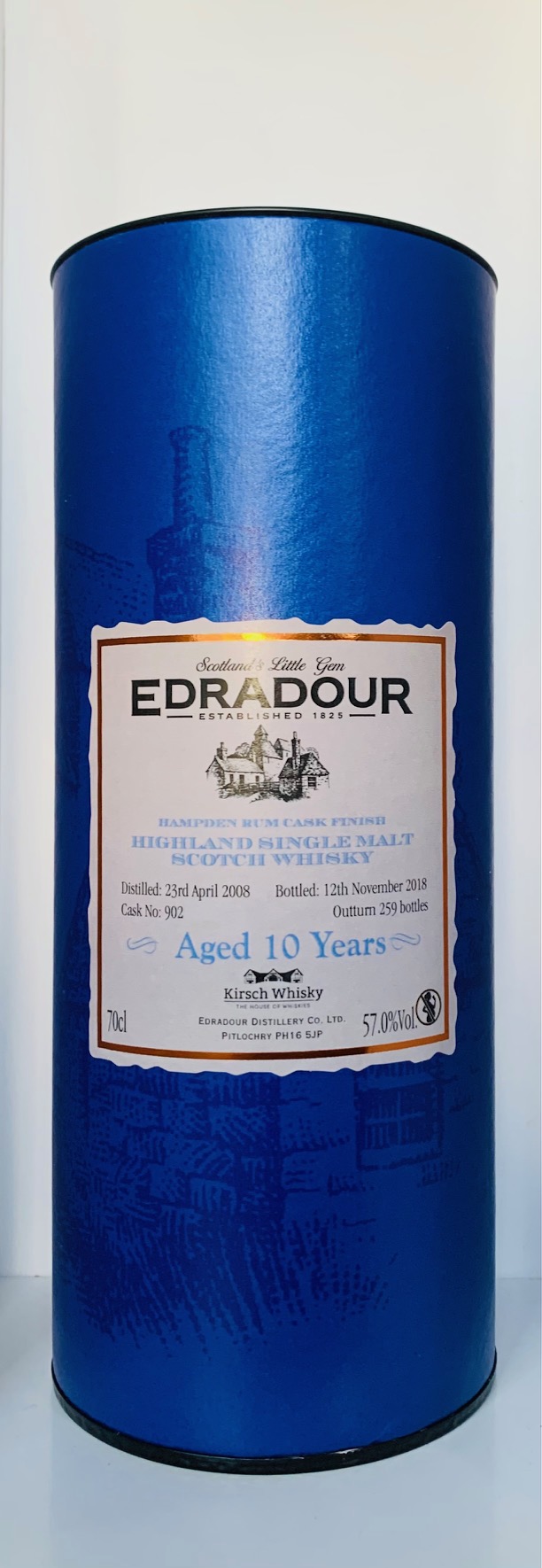 Edradour 10 Jahre 2008 / 2018 Hampden Rum Cask Finish
