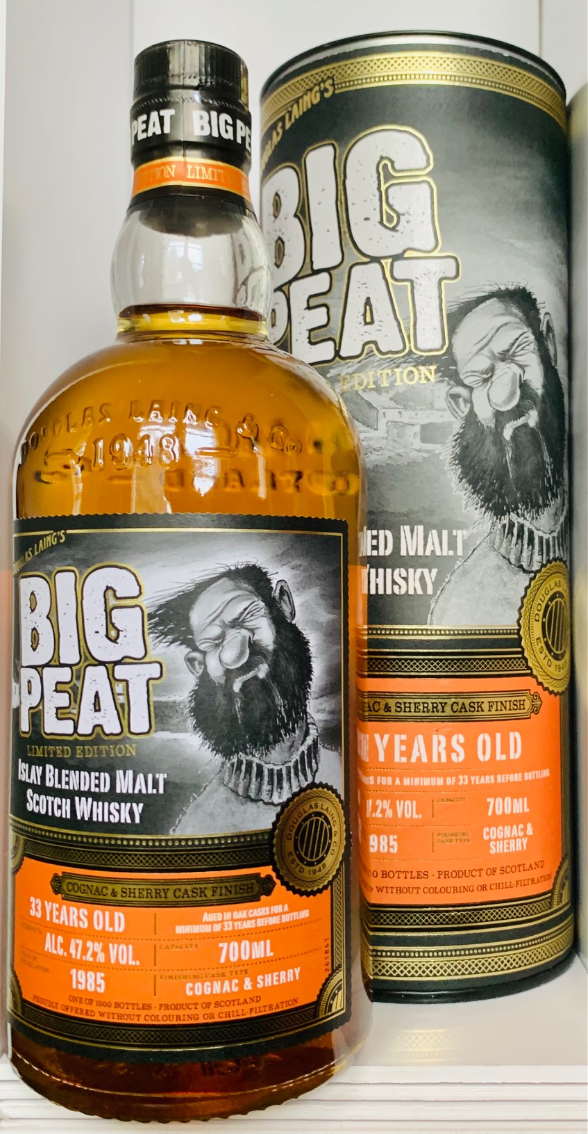 Big Peat 33 Jahre Cognac und Sherry Cask Finish