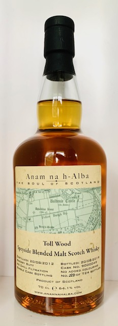 Toll Wood 2012 - 2019, Speyside Blended Malt Whisky Sherry Butt - Anam na h-Alba (ANHA)